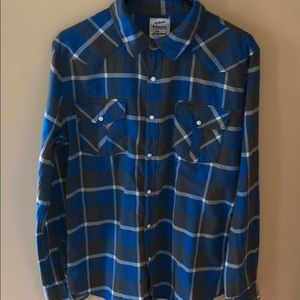 44mm Legendary Goods Button Up Plaid Size L